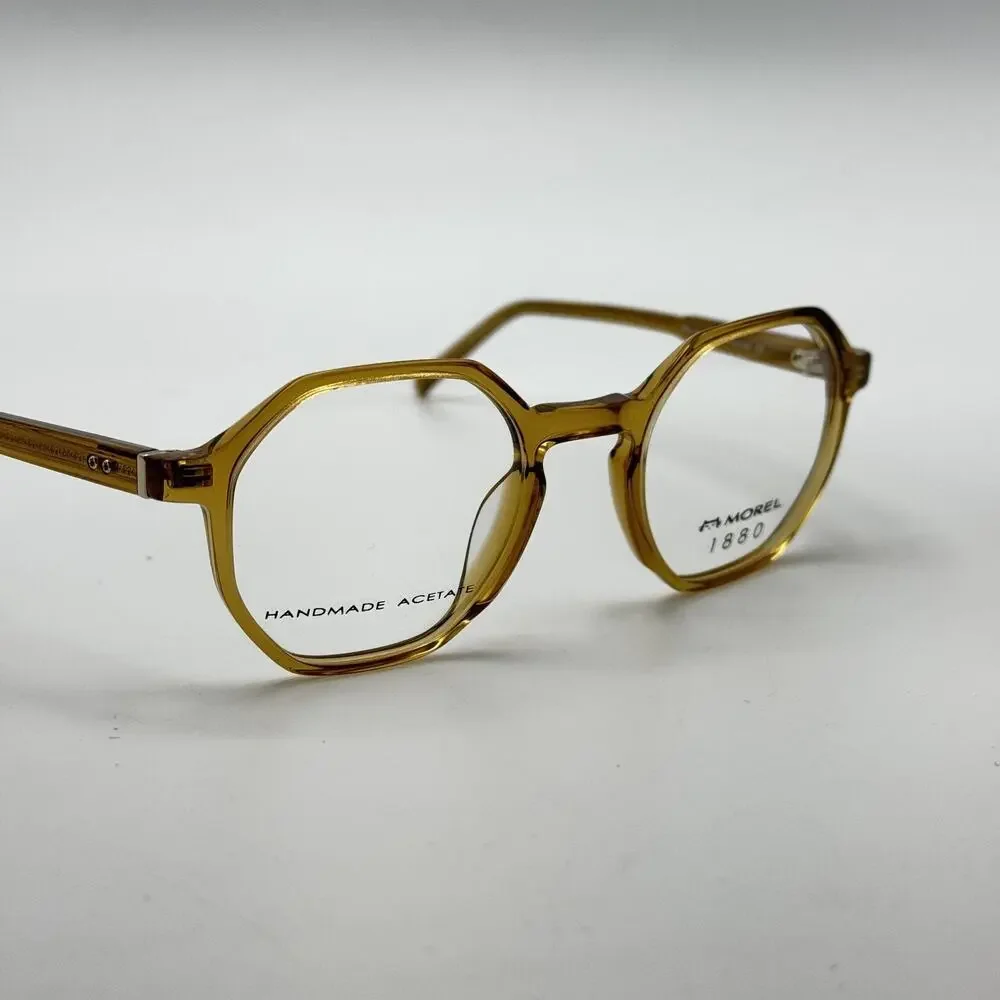 Morel 1880 Eyeglasses Frame Paul 60132M-MD05 Yellow Round Full Rim 47-22-140